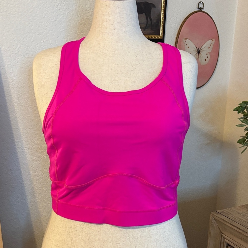 Torrid Longline Sports Sports Bra-Hot Pink
